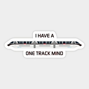 Blackb One Track Mind Sticker